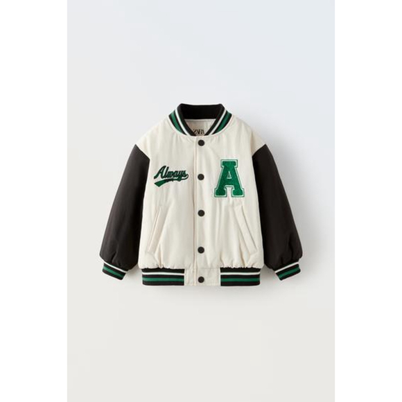 ZARA Kids Varsity Jacket Size 3 - Picture 2 of 4